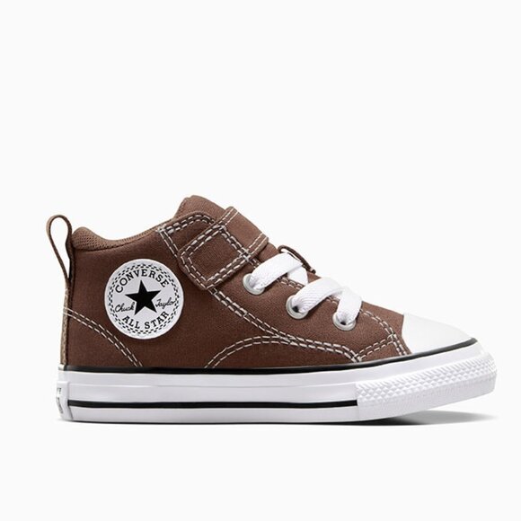 CONVERSE Kids Malden Street Chuck Taylor All Star Mid Baby Shoe, Size 5C Brown - Picture 3 of 8
